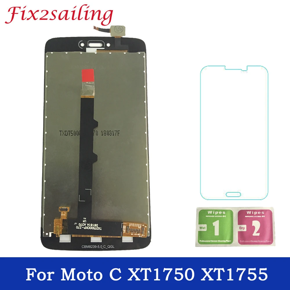 

Super Amoled LCDS For Motorola Moto C XT1750 XT1755 Xt1754 LCD Display with Touch Screen Digitizer Assembly Replacement parts