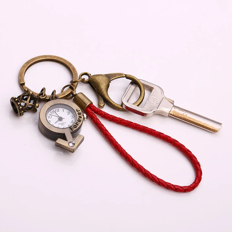 Kupla Lovers Symbol Pocket Watch Keychain Vintage Fashion 2018 Crown