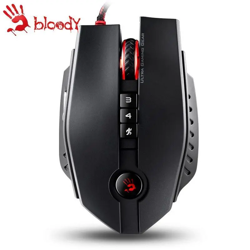 A4TECH BLOODY ZL50 Laser Gaming Mouse 11 buttons 8200 DPI For WOW CF LOL dota