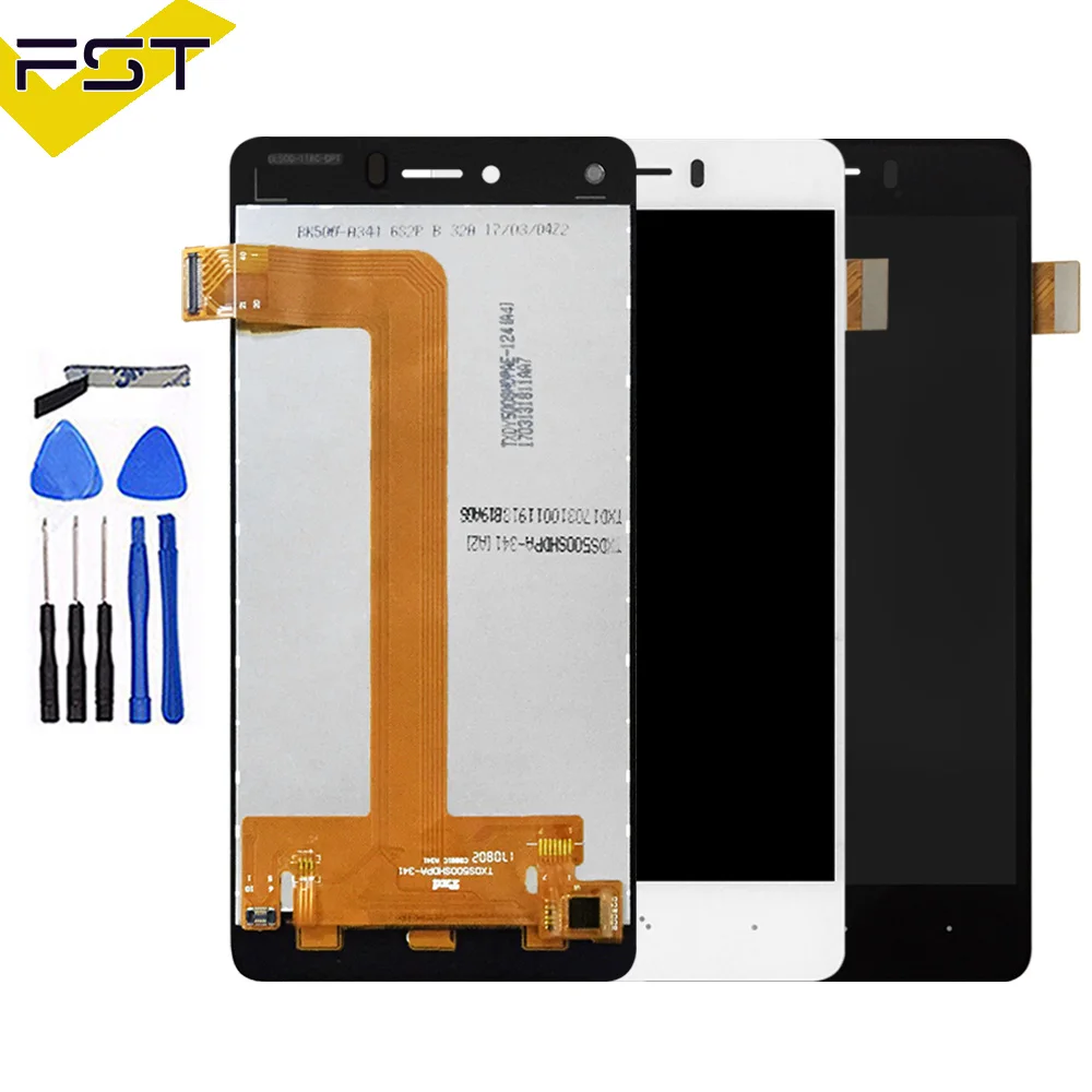 Cena 100% testowane dla BQ Aquaris U plus U lite wyświetlacz LCD + montaż digitizera ekranu dotykowego dla BQ U LCD Pantalla Tactil Con Marco