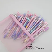 31 шт./компл. стираемая ручка милые черные, голубые чернила Kawaii Magic шариковая ручка 0,38 мм для школы и офиса письменные поставить в Корейском стиле для детей