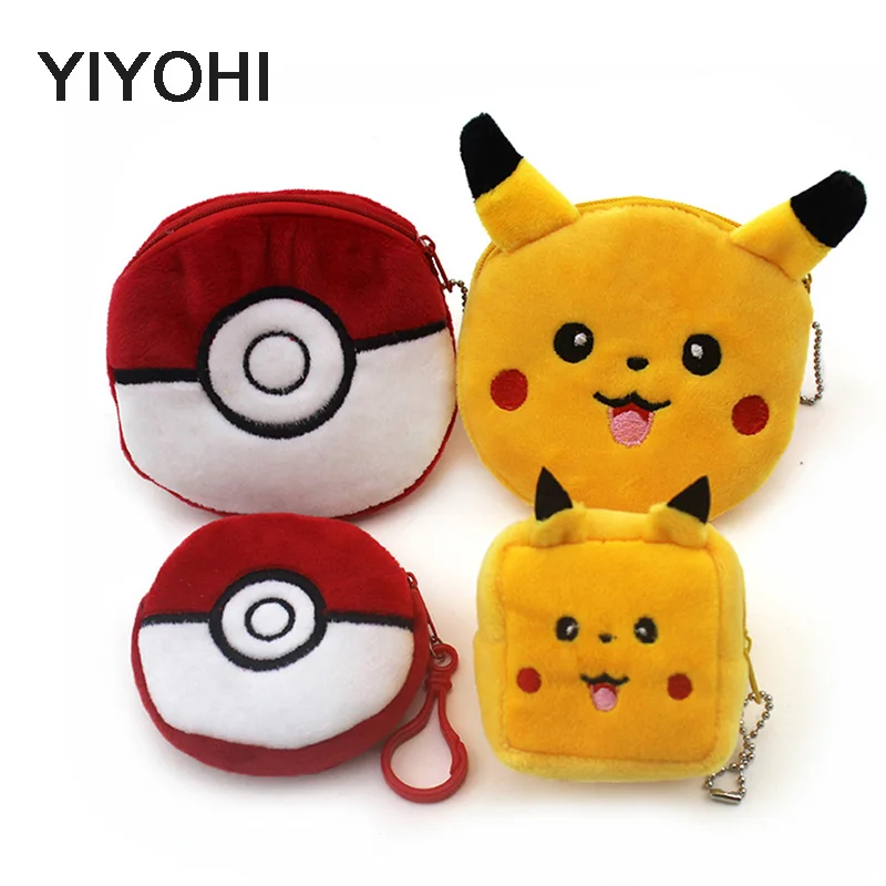 

New zipper Children Coin Purse/Coin Bag/Lady Cute Pikachu Mini Wallet Pouch/Women Girl's Mini Makeup Buggy Bag/For Gifts