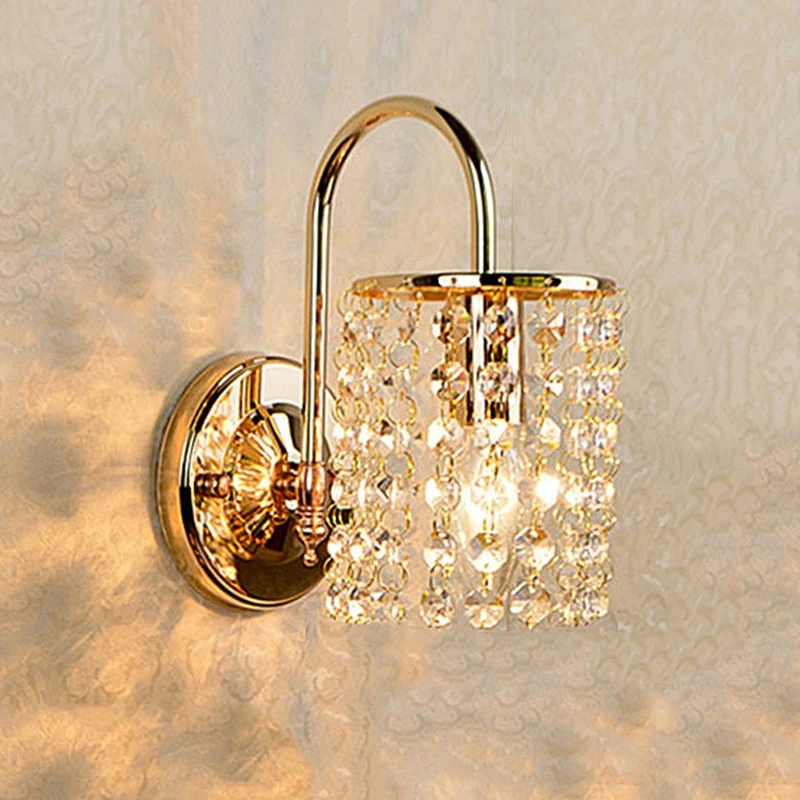 Free shipping Crystal LED Wall lamp European style wall lamp bedside