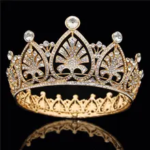 Свадебная корона в стиле барокко; головной убор с изображением дерева; золотые диадемы и короны принцессы; королевская диадема; Свадебные украшения для волос; свадебные аксессуары для волос