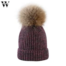 Меховая шапка зимняя шапка женская шапка для девочек вязаная шапка женский головной убор из плотной ткани