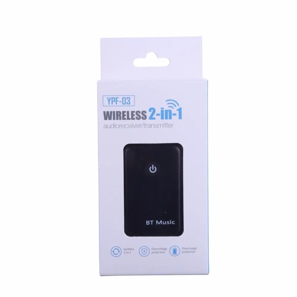 

2 in1 Bluetooth Transmitter Receiver 3.5mm Stereo Wireless Music Audio Cable Dongle Bluetooth V4.2 Adapter for TV DVD MP3 PC r15