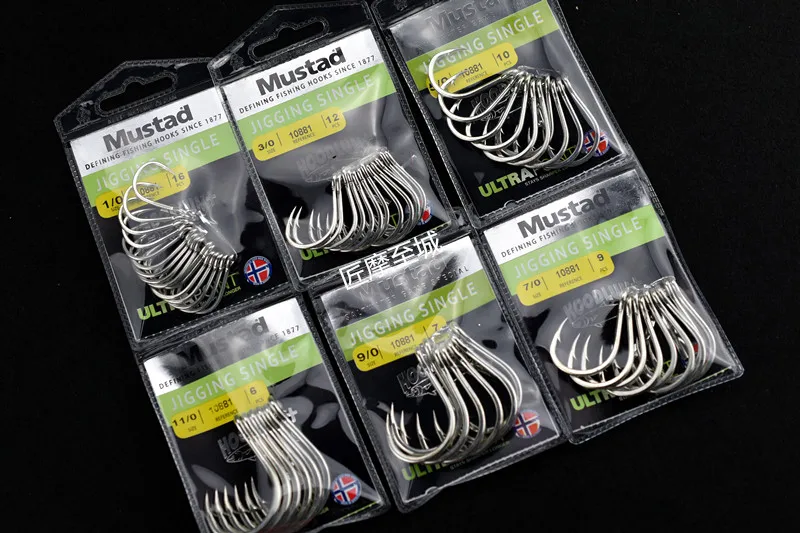 Fishing Norway MUSTAD deep sea fishing hooks Size 3/0 4/0 5/0 6/0 7/0 8/0  9/0 10/ 11/0 12/0 fishing hook