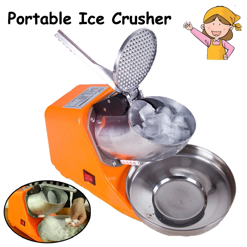 Portable Ice Crusher Electric Commercial Aluminium Alloy Ice Crusher