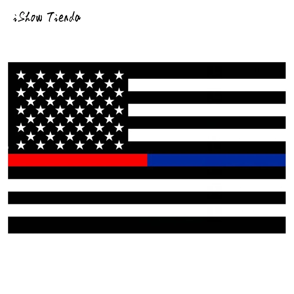 

90*150cm First Responders American Flag 3x5 ft Thin Blue & Red Line Black & White US Black American Flag free shipping