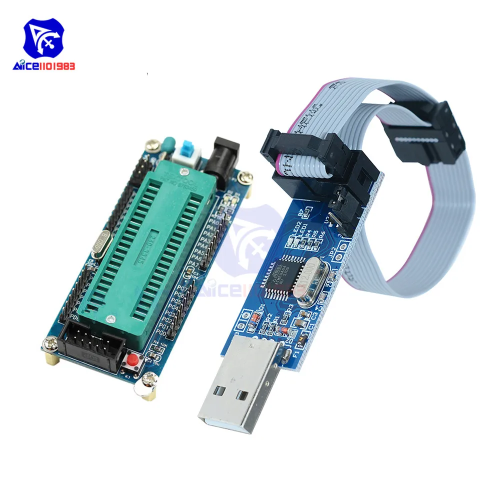 Diymore ATMEGA16 ATMEGA32 ISP I/O Мини-системный модуль USBASP USBISP AVR программист USB ATMEGA8 ATMEGA128 ATtiny/CAN/PWM/w кабель