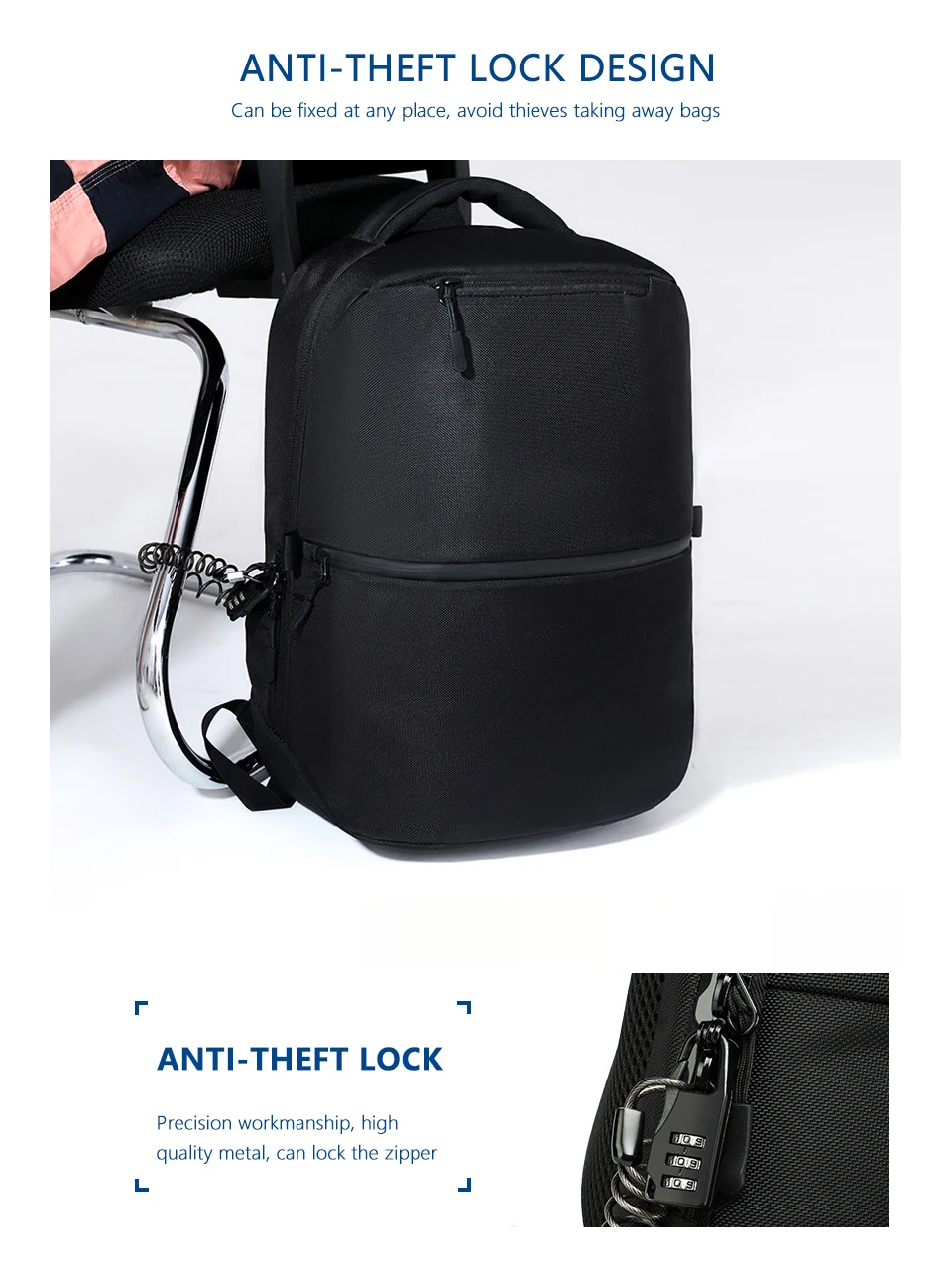 OZUKO рюкзак для ноутбука с защитой от кражи 15,", водонепроницаемый Оксфорд, мужские рюкзаки с USB, мужские Модные дорожные сумки, школьный рюкзак для подростков, Mochila