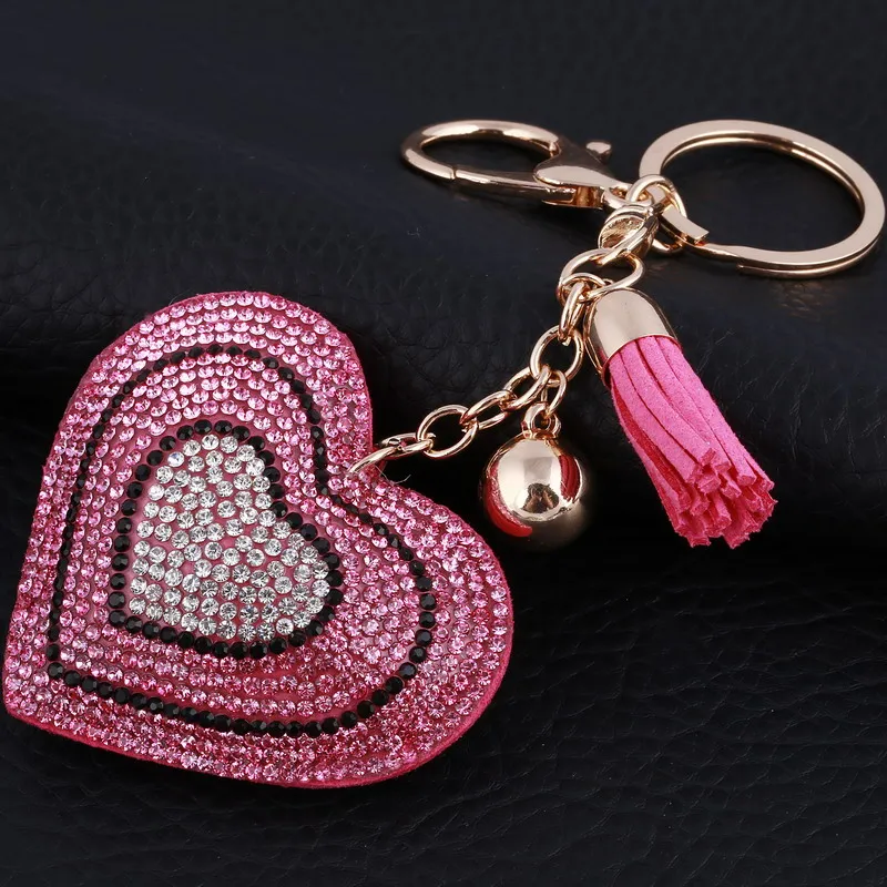 Fashion Car Keychain Silver Color Metal Key Chains Accessory Vintage heart Key Rings