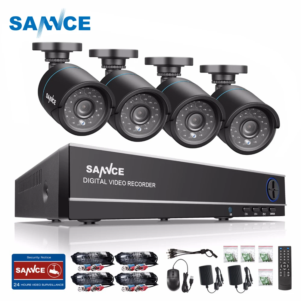 Buy SANNCE 720P DVR Kits Security Camera System 4CH