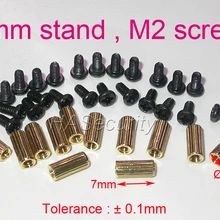 12 шт. 7 мм латунь стенд/скобка/бочка с M2-4mm винт(24 шт.) для камеры безопасности печатной Установка модуля сборки