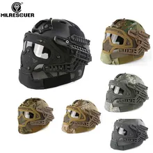 MILRESCUER, новая система G4, защитный Тактический шлем, кепка, маска на все лицо с очками для военных страйкбола, пейнтбола, армии, WarGame