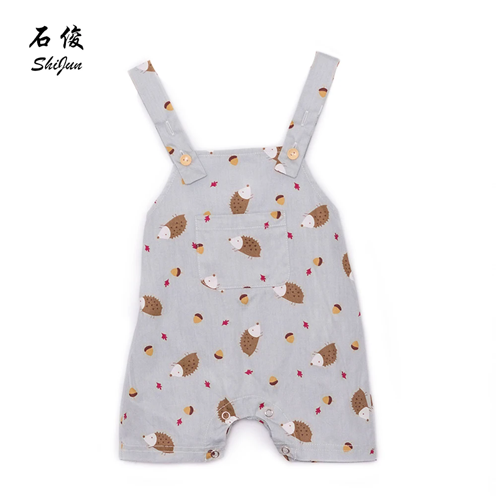 

My little one 2019 grey summer boy's jumpsuit Romper bib pants