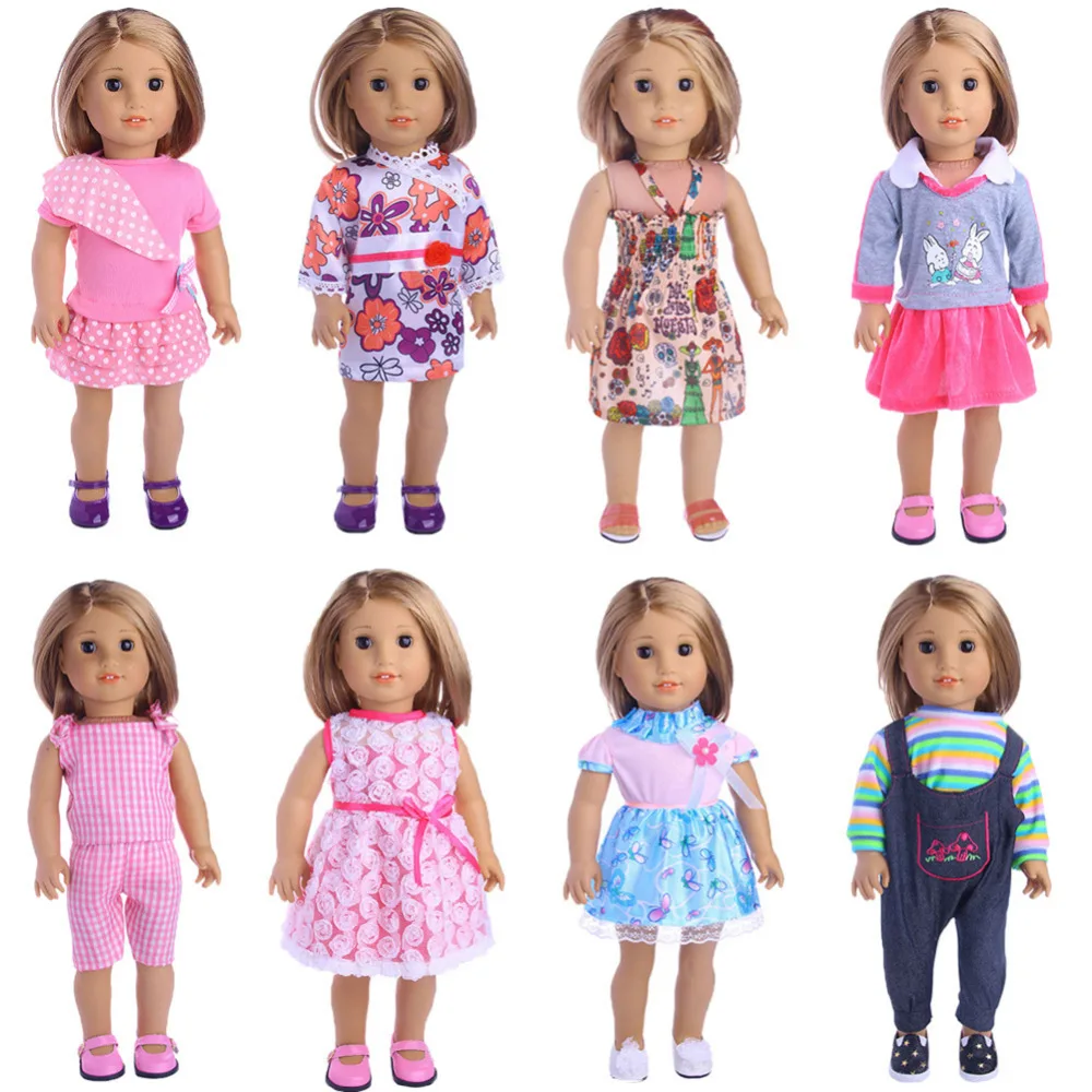 Buy 8 Colors Princess Dress suit Doll Clothes Fit 43cm