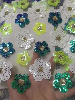 

Nigerian Lace Fabrics For Wedding 2019, African French Lace Fabric High Quality 3D Lace, Velvet Lace With Sequins