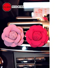 1 шт. камелии салона вентиляционное отверстие духи с зажимом цветочный аромат Освежители воздуха держатель Контейнер Автомобиля Офис орнамент