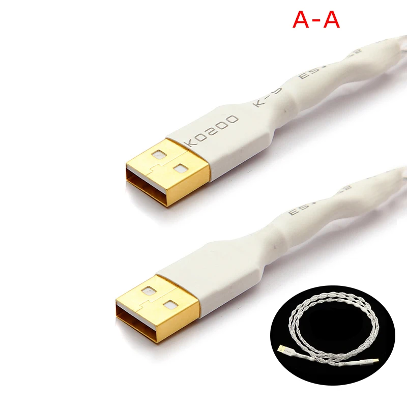 WALLE OCC медный посеребренный DAC USB кабель для передачи данных и