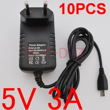 10 шт. 5 В 3A Micro USB Зарядное устройство Питание адаптер для 4 ядра Планшеты ПК Onda V975M V975S V973 V972 V971 v811 V801 V711S V813