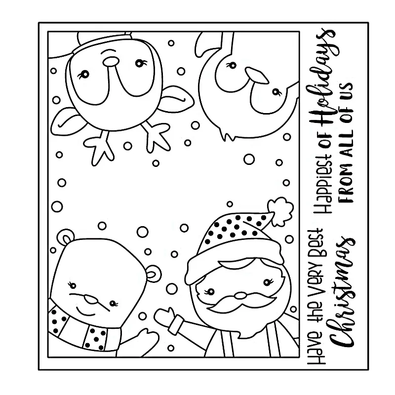 

AZSG Christmas Clear Stamps/Seal For DIY Scrapbooking Decorative Card Making Craft Fun Decoration Supplies New Arrivals