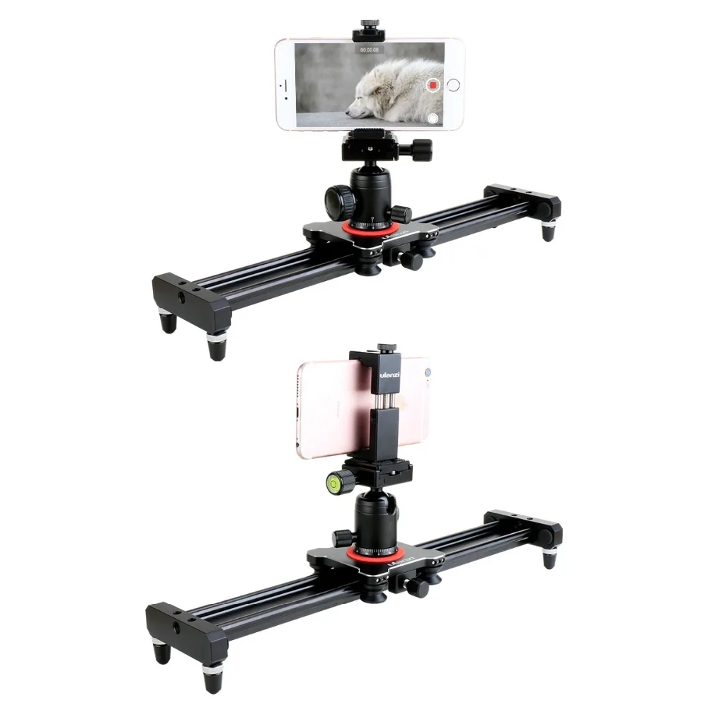 Ulanzi 40cm/50cm DSLR Camera Video Slider Track Dolly Rail Stabilizer System for Canon Pentax Sony Camcorder SLR Movie Film