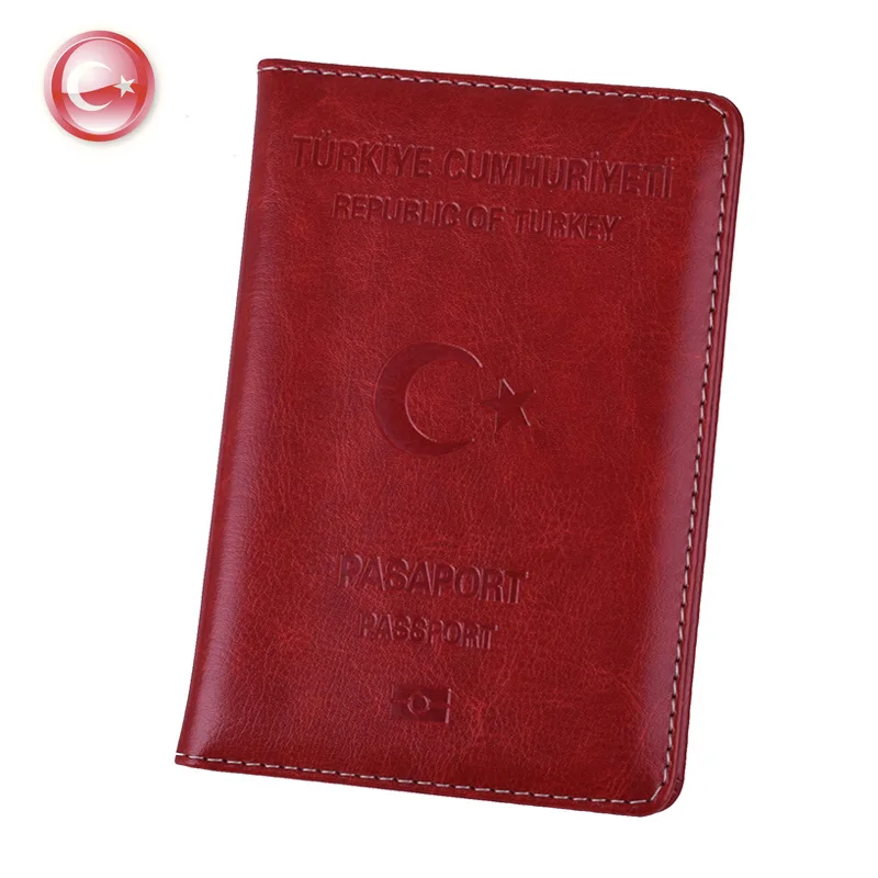 Klsyanyo for Turks Women Men Passport Holder PU Leather Covers for Turkey Travelling Organizer Passports frommer s® portable turks