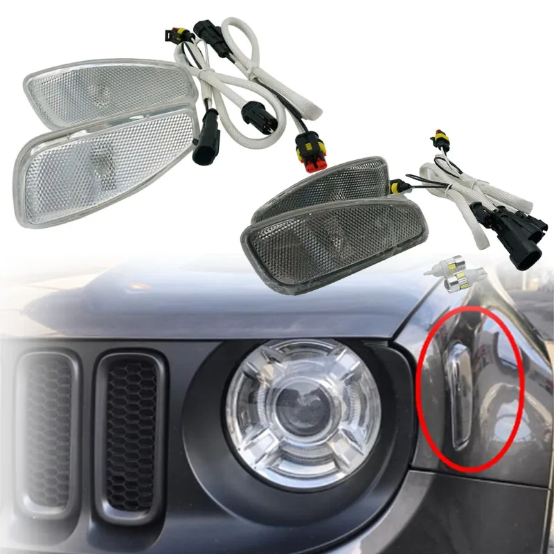 For Jeep Renegade 2014 2017 Side Reflection Warning Turn Signal Light font b Lamp b font