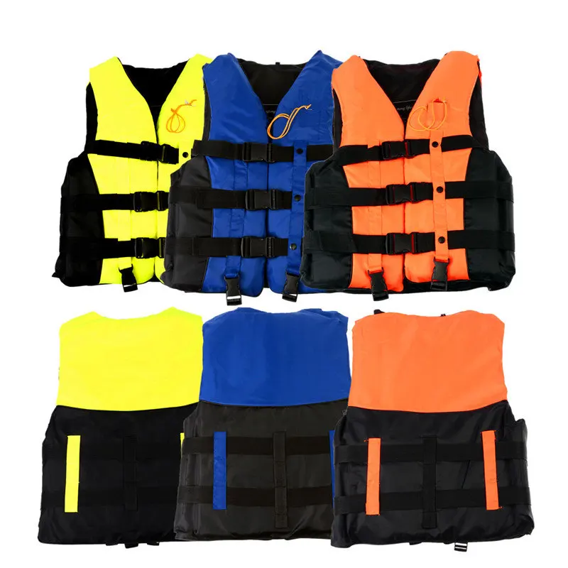 

XL EPE Adult Swimming Boating Surfing Sailing Polyester Foam Life Jacket Vest Whistle Prevention Flood With Stride Across Zone
