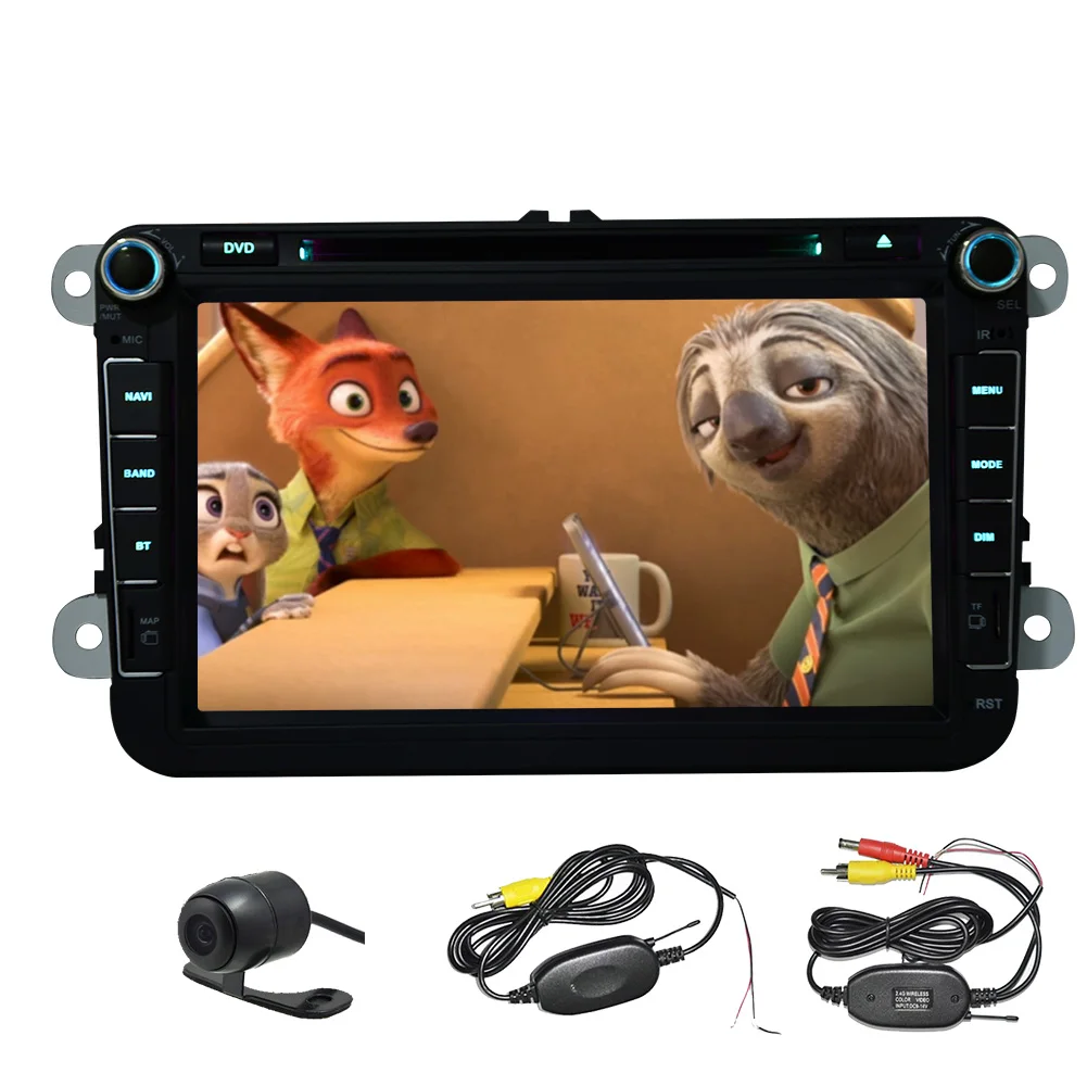 Clearance Android 5.1 Receiver Auto PC Stereo AMP Capacitive Map Car DVD Autoradio 4-Core OBD2 CanBus Radio GPS System For VW Volkswagen 11
