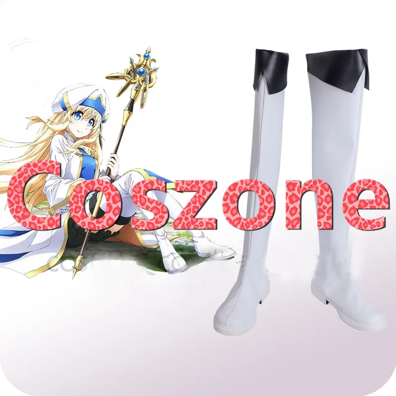 Goblin Slayer Priestess White Cosplay Shoes (2)