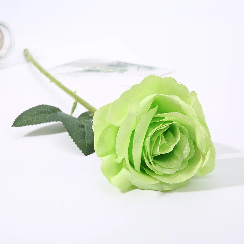 50 шт. Искусственные розы цветок на юбилей день Святого Валентина день рождения партии поставки DIY свадебный букет украшения автомобиля