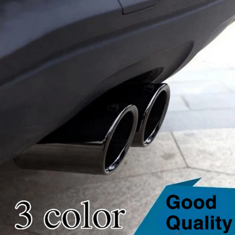 

Case for Audi Q5 A3 A4 B8 Sedan 2.0 2009 2010 2011 2012 2013 2014 UP Exhaust Pipe Car Covers Car Silencer Styling Tail pipes
