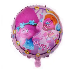 TSZWJ I-106 novo 1 pcs Rodada Trolls Brinquedo Do Balão Do Partido da Festa de Aniversário de Alumínio Balão Decorativo