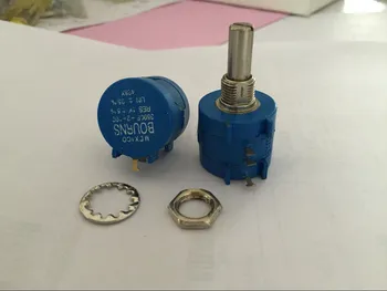 

10PCS 2K Cropland Bridge 3590S Precision Potentiometer Adjustable Resistor 10 Ring 3590S-2-202L
