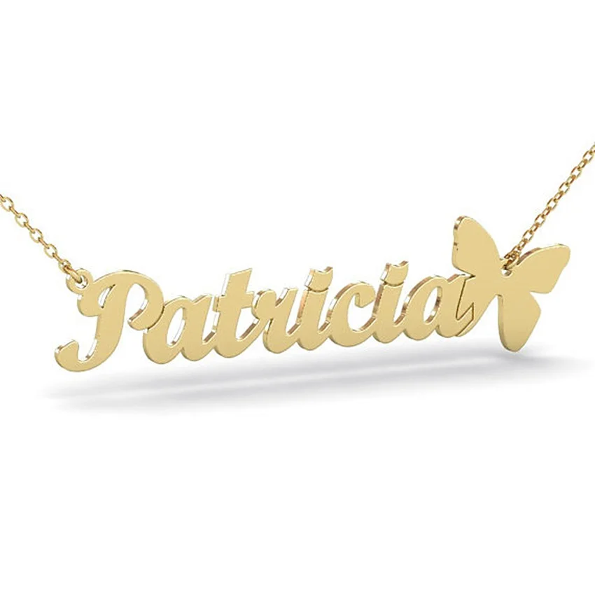 

Personalized Name Butterfly Star Necklace Handmade Custom Necklaces Women Jewelry Engagement Gifts Gold Silver Clavicle Chains
