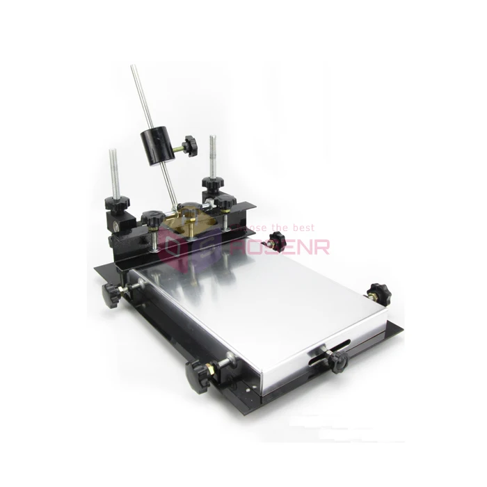 Good Manual solder paste printer PCB SMT stencil printer size 300x240mm 