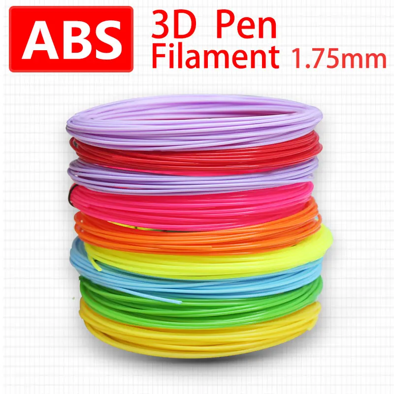 ABS/PLA 3d pen filament 200m perfect 3d pen 3d pens Environmental safety plastic Birthday gift 1.75mm