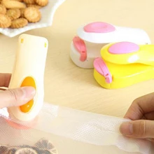 100 шт Пластиковый бытовой мини-укупорник портативный пластиковый мешок запайки машина с керамическим устройство для запайки пакетов инструменты для дома