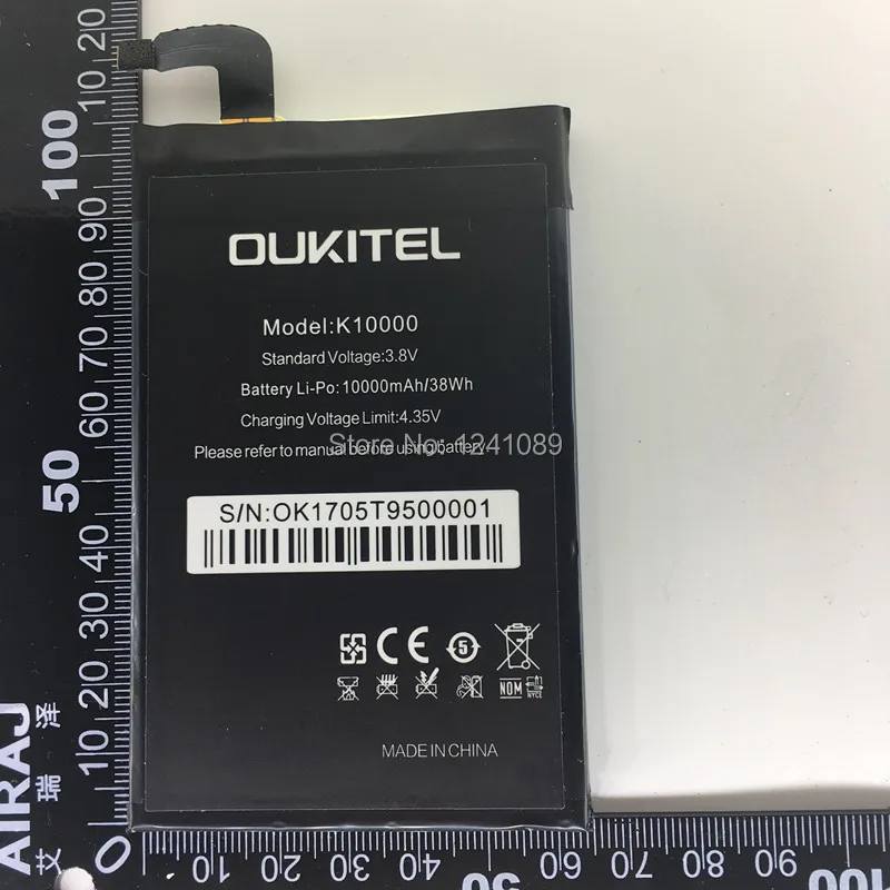 Аккумулятор для OUKITEL k10000 10000 мАч длительное время работы в режиме ожидания