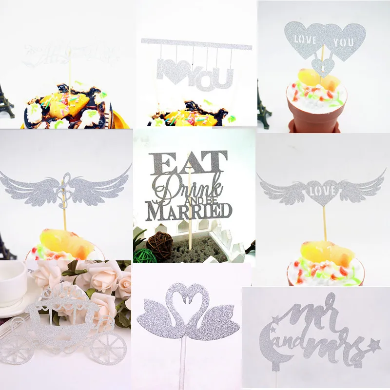 Топпер для торта с надписью Love You Heart|topper wedding|topper lovetopper wedding cake |