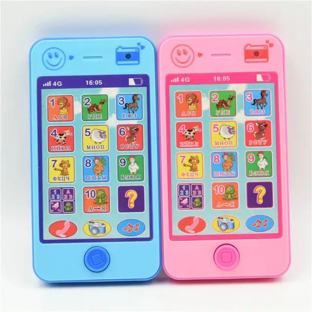 Kids Russian Baby Language ABC Alphabet Music Math ,Early Learning & Education Machines Mobile Phone Toy  Russia gift 5