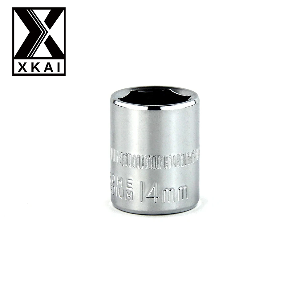 

XKAI 1/4" 14mm Socket Wrench head metric socket set socket end kit bolt hexagon allen head torque wrench sleeve head
