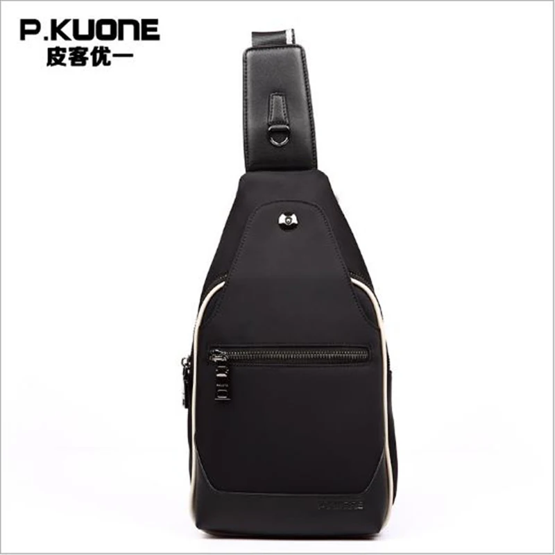 

P.KUONE 2018 Famous Brand Handbag Messenger Crossbody New Designer Waterproof Nylon Chest Pack High Quality Shoulder Luxury Bag