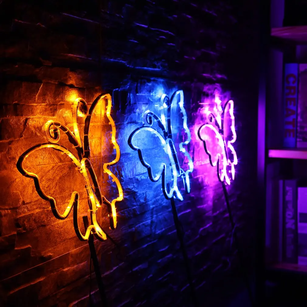 3pcs/set Butterfly Shaped Neon Sign Light Kit Night Lamp Wall Light Coffee Bar Mural Crafts Neon Sign Room Home Decorations 3pcs/set Butterfly Shaped Neon Sign Light Kit Night Lamp Wall Light Coffee Bar Mural Crafts Neon Sign Room Home Decorations