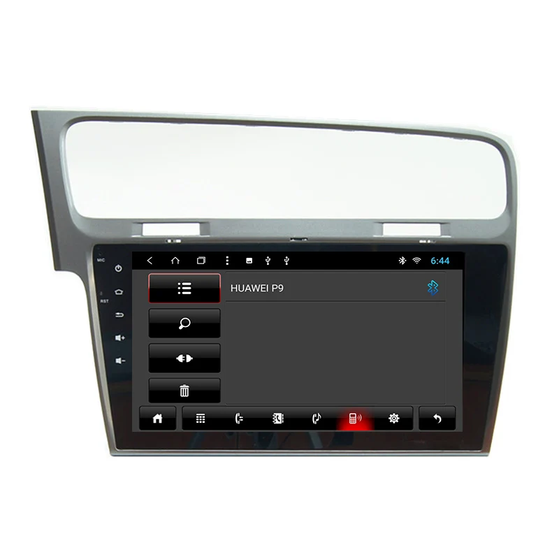 Perfect YAZH 1 Din Auto Radio 2GB 32GB For Volkswagen Golf 7 Android 8.1 Car Stereo 10.1 inch IPS HD display screen car head unit NO DVD 1