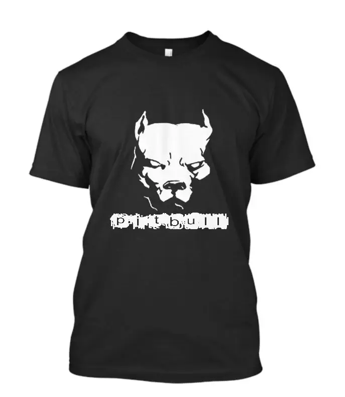 Short Sleeves Cotton T Shirt New PITBULL American Pit Bull Spiked Dog