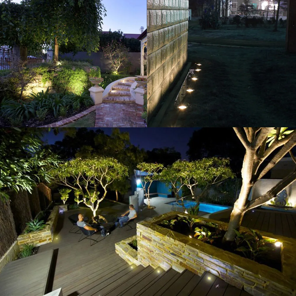 Caminho à Prova Luzes do Ponto 5led ao ar Tomshine Livre Solar Enterrado Lâmpadas Jardim Gramado Luz Powered Luzes Subterrâneas Deck Dwaterproof Água 9 Tomshine 5led ao ar livre solar enterrado