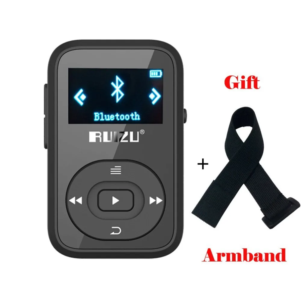 

RUIZU X26 8GB Clip Sport Bluetooth MP3 Music Player with FM Radio Record Lossless Sound Portable Walkman (Supports up to 64GB)
